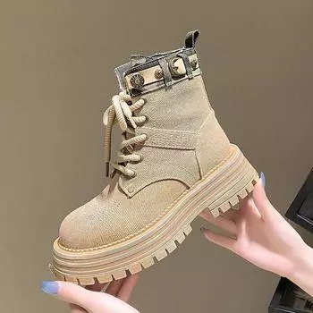 Женские ботинки большого размера 41–43 для походов, мужские ботинки для мотоциклистов, рабочие ботинки для пустыни, ковбойские короткие ботинки, модные и удобные 35 хаки