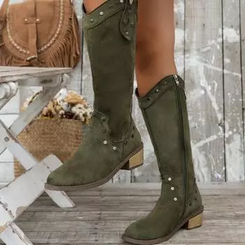 Женские ботинки «Челси» с острым носком, дизайнерская мода, готические женские туфли до колена, новые зимние замшевые ботинки на толстой платформе 36