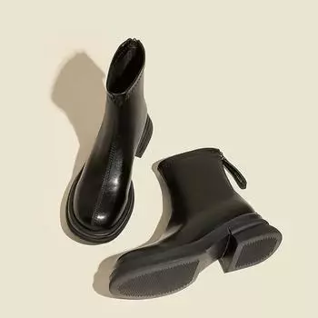 Женские ботинки Martin в британском стиле 2024 года: Популярные ботильоны на толстой подошве для осени и зимы 36