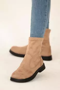 Женские ботинки на нескользящей подошве 020-9600-22Нубук