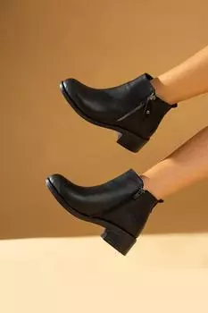 Женские ботинки на удобной подошве на молнии 57-03-23Объем