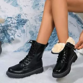 Женские ботинки Повседневная обувь Женская кожаная обувь Челси Классическая женская обувь в стиле панк Готика Ботинки на высокой платформе Женские ботинки Botas Mujer 35