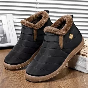 Женские ботинки Теплые меховые зимние ботинки для женщин Водонепроницаемые зимние ботинки Ботильоны Botas Mujer Зимняя обувь Женская зимняя обувь 36
