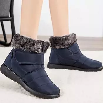 Женские ботинки, водонепроницаемые зимние ботинки с мехом, супер теплая зимняя обувь, женские ботильоны, зимние ботинки, зимняя обувь для женщин 40 синий