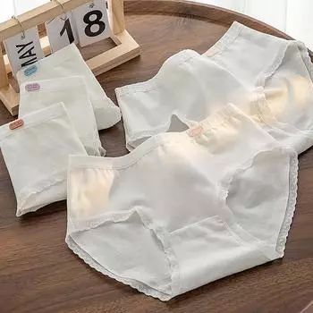 Женские боксеры, мягкое сексуальное дышащее модное нижнее белье, влагоотводящее нижнее белье L белый