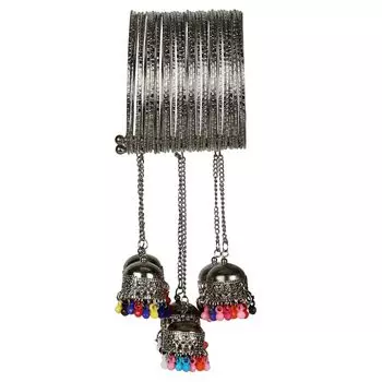 Женские браслеты из оксидированного серебра с серебряным покрытием 2.6