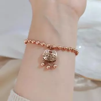 Женские браслеты Женские трендовые долговечные замки из розового золота Аксессуары Минималистичные браслеты