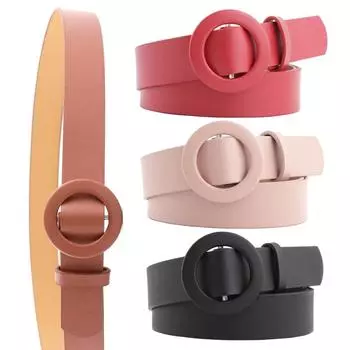 Женские брючные ремни, модные черные пояса из искусственной кожи, трендовые женские ремни высокого качества, прочные рабочие ремни DT077 107cm