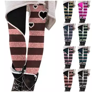 Женские брюки, эластичные мягкие хлопковые леггинсы с принтом, повседневные домашние пижамы L серый