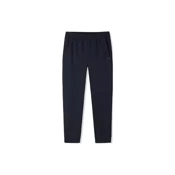 Женские брюки Anta Training Series, однотонные, со средней талией, прямые, повседневные, черные 962357302-1 XS