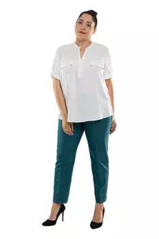 Женские брюки больших размеров 89027 Двойные брюки