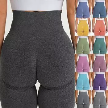 Женские брюки для фитнеса. Облегающие эластичные брюки для йоги на бедрах. L