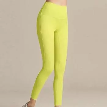 Женские брюки для йоги с подтяжкой бедер, мягкие эластичные спортивные леггинсы с высокой талией, женская повседневная обтягивающая одежда 30694 S какао