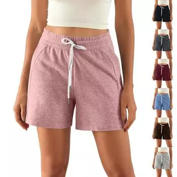 Женские брюки для йоги, спортивные штаны с высокой талией и карманами, эластичные брюки, удобные спортивные спортивные штаны для тренировок