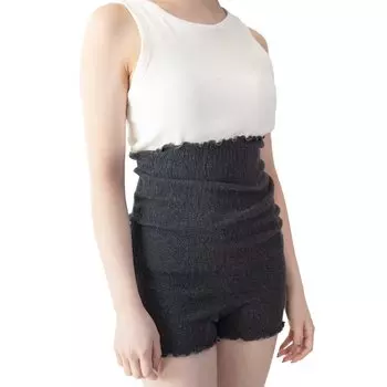 Женские брюки huqura Belly Made in Charcoal Gray [RENFRO], мягкие, хлопок, Япония,