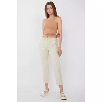 Женские брюки из лиоцелла цвета камня