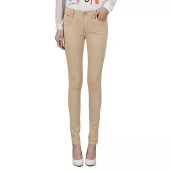 Женские брюки-карандаш на пуговице и молнии, прямые, повседневные, однотонные, длинные, для повседневной носки 34 хаки