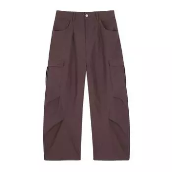 Женские брюки карго больших размеров с высокой посадкой - Повседневные, стройнящие, универсальные брюки 5XL (fits 200-220 jin)