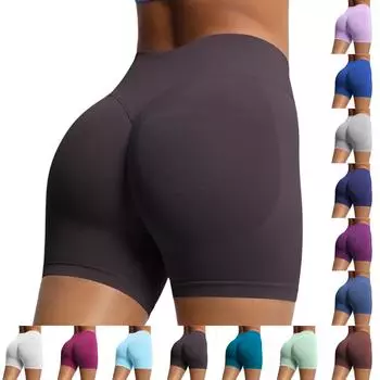 Женские брюки летние свободные штаны для йоги удобные тренировочные штаны с карманами L бежевый