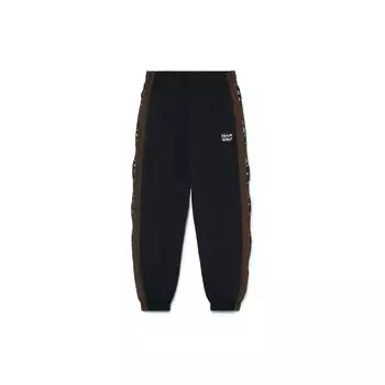 Женские брюки Li Ning Badfive Basketball Series с принтом букв и свободными манжетами, черные AYKR540-2 M