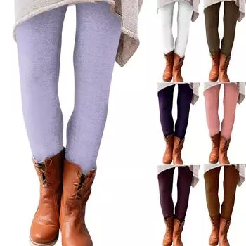 Женские брюки, однотонные эластичные мягкие хлопковые леггинсы, повседневные домашние пижамы XXL кофейный