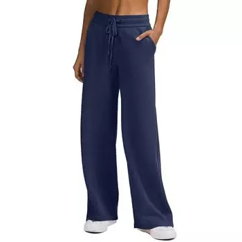 Женские брюки-палаццо, летние широкие повседневные длинные брюки в стиле бохо с карманами