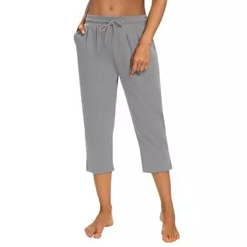 Женские брюки-палаццо, летние широкие повседневные длинные брюки в стиле бохо с карманами