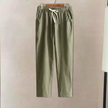 Женские брюки с эластичной талией, регулируемые, со шнурком, однотонные, свободные, повседневные брюки, широкие штанины 3XL серый
