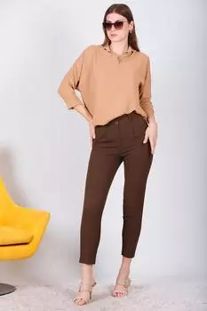 Женские брюки с двойными пуговицами