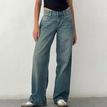 Женские брюки с карманами, с низкой талией, прямые, широкие, с застежкой-молнией, длинные, для повседневной носки и путешествий S темно-серого