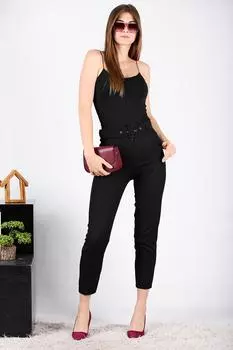 Женские брюки с поясом и покрытием