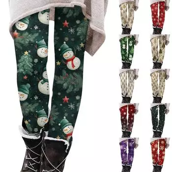 Женские брюки с принтом, эластичные мягкие хлопковые леггинсы, повседневная домашняя пижама XL