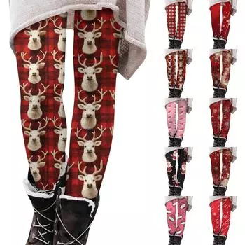 Женские брюки с принтом, эластичные мягкие хлопковые леггинсы, повседневная домашняя пижама M розовый