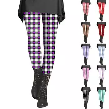 Женские брюки с принтом, эластичные мягкие хлопковые леггинсы, повседневная домашняя пижама XL