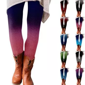 Женские брюки с принтом, эластичные, мягкие, хлопковые леггинсы, повседневная домашняя пижама M зелёный