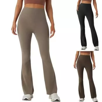 Женские брюки с высокой посадкой и боковыми карманами M синий