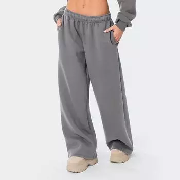 Женские брюки с высокой посадкой и широкими штанинами, повседневные брюки на кулиске, джоггеры с карманами L