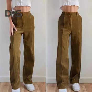 Женские брюки с высокой талией, застегивающиеся на молнию, повседневные свободные брюки в стиле пэчворк, спортивные брюки для повседневной носки S белый