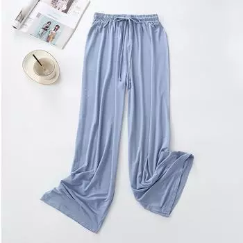 Женские брюки свободного кроя из модала на весну-лето и осень, широкие брюки, повседневные брюки для уборки, прямые брюки с высокой талией, танцевальные брюки для тренировок XL