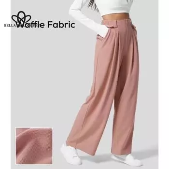 Женские брюки, женские широкие брюки с высокой талией, повседневные свободные брюки, прямые офисные женские корейские модные элегантные брюки S чёрный