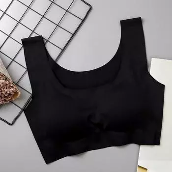 Женские бюстгальтеры, бесшовный невидимый хлопковый бюстгальтер, дышащее нижнее белье, без косточек, с подушечками, пуш-ап бюстгальтер S