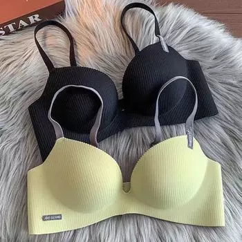Женские бюстгальтеры, нижнее белье без косточек для девочек, бюстгальтеры Push Up, сексуальные бюстгальтеры без косточек для женщин, бюстгальтеры с большой грудью 32/70AB
