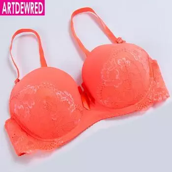 Женские бюстгальтеры Сексуальное интимное нижнее белье Бюстгальтер больших размеров на косточках с цветочным кружевным принтом и пуш-апом 34D белый
