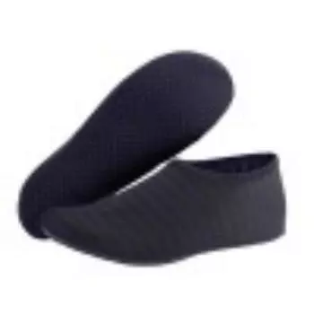 Женские быстросохнущие акваноски — нескользящая резиновая обувь для плавания на пляже и занятий водными видами спорта! 34-35 чёрный