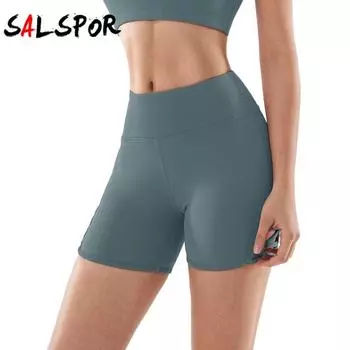 Женские быстросохнущие дышащие спортивные штаны для йоги с высокой талией и ягодицами, шорты для йоги