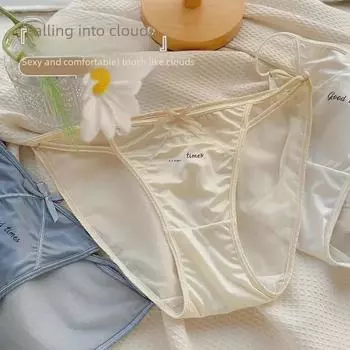 Женские быстросохнущие кружевные стринги с низкой талией M (40-50 kg) розовый