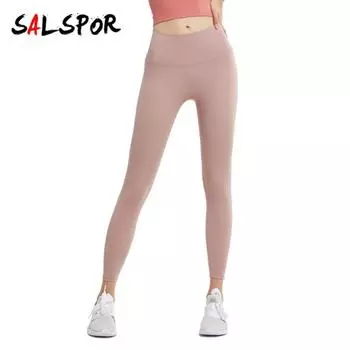 Женские быстросохнущие леггинсы телесного цвета с высокой талией для йоги, бега, фитнеса и упражнений