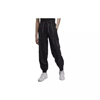Женские быстросохнущие трикотажные брюки Jordan Sport Line с манжетами, черные FB4660-010 L