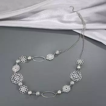 Женские цепочки для тела, полые, резные, этнический стиль, металлическая цепочка для талии, украшения для тела, юбка, женский пояс серебряный