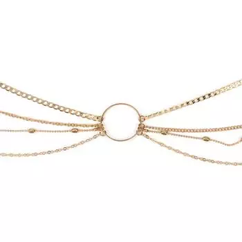 Женские цепочки для живота и тела, богемные многослойные золотые цепочки для талии, украшения для тела